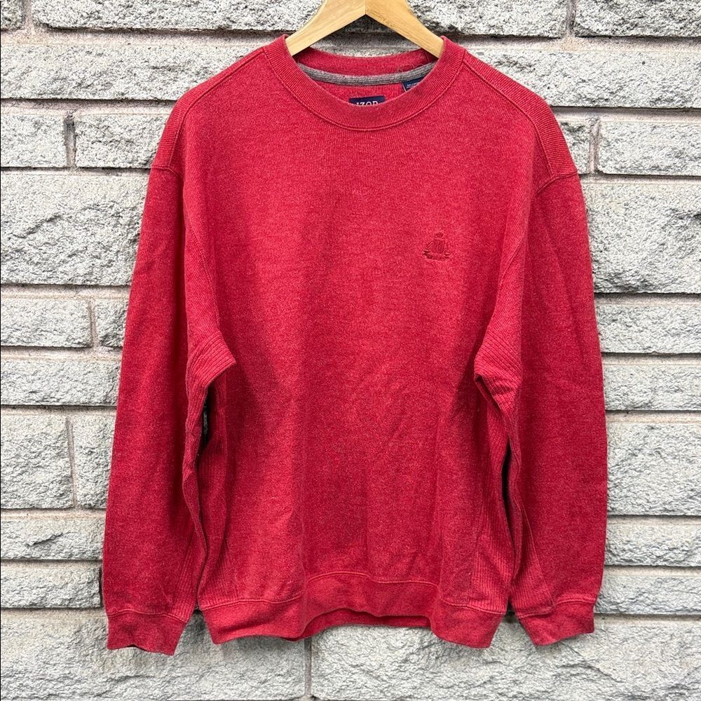 Izod Vibrant Red Crewneck Sweater
